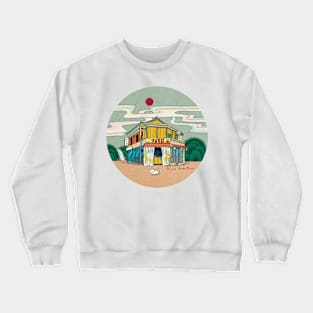 Urban Minhwa: Local Chicken Place B Type (Korean traditional/folk art) Crewneck Sweatshirt